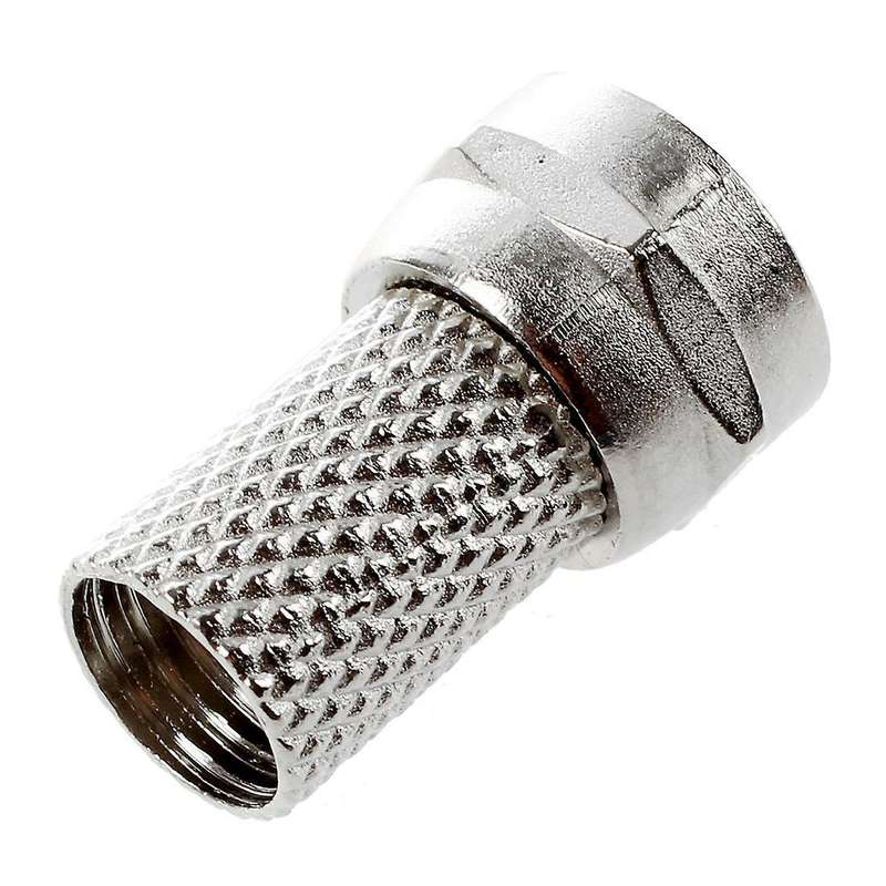 Twist-on Rg6 Rg-6 F Tv Connector No Crimping Pack Of 10