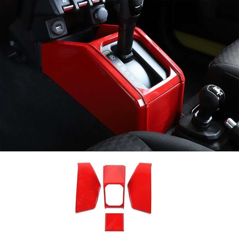 Car Gear Shift Panel Cover for Suzuki Jimny 2019-2022, Red