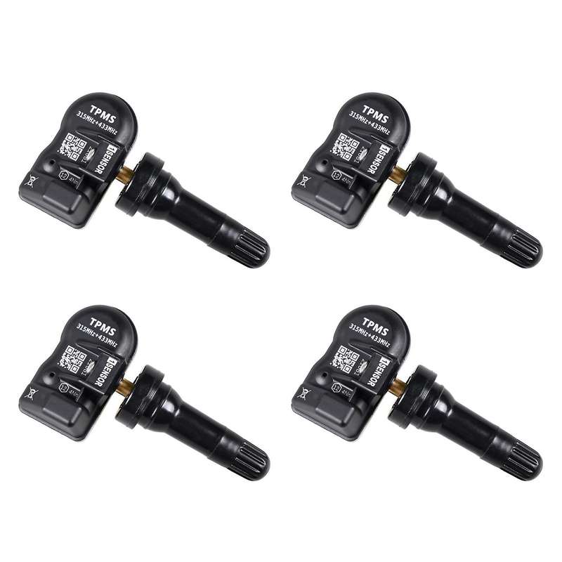 4pcs Tpms Sensor 315mhz+433mhz Sensor