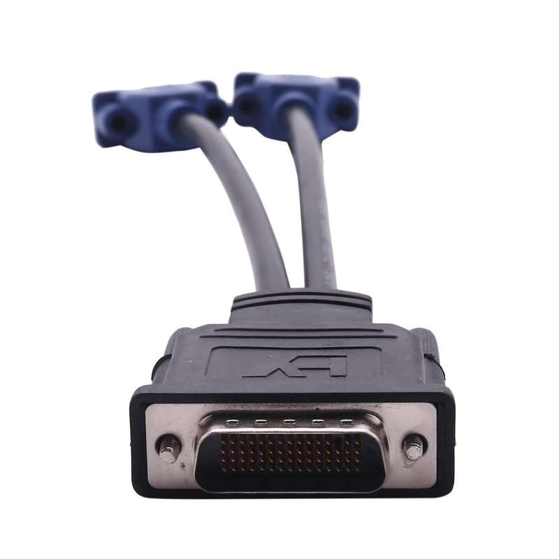 Dms-59 Pin to 2 Dual Vga 15 Pin Female Splitter Adapter Cable