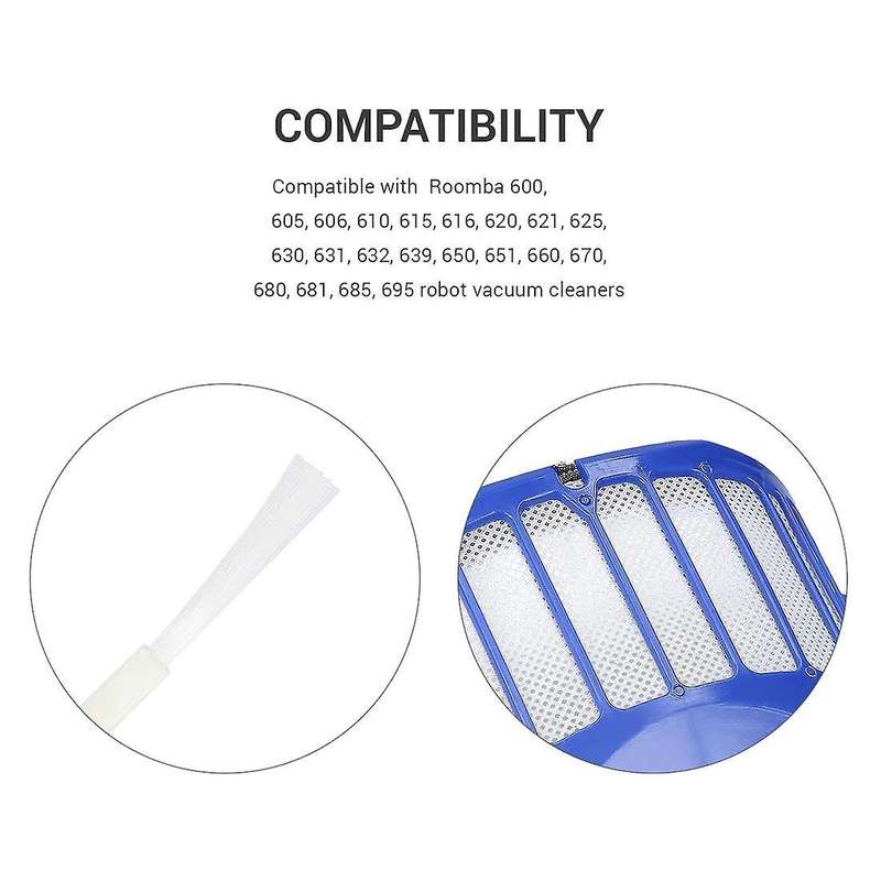 Replacement Filters Kit Suitable for Irobot Roomba 600 Series 620 630