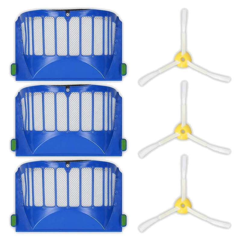 Replacement Filters Kit Suitable for Irobot Roomba 600 Series 620 630