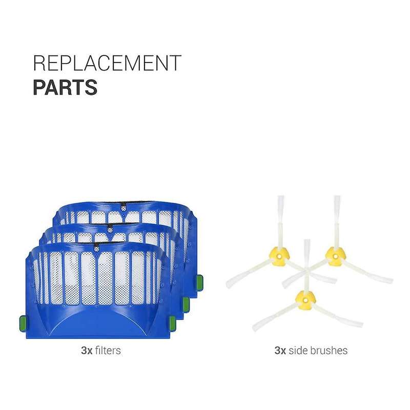 Replacement Filters Kit Suitable for Irobot Roomba 600 Series 620 630