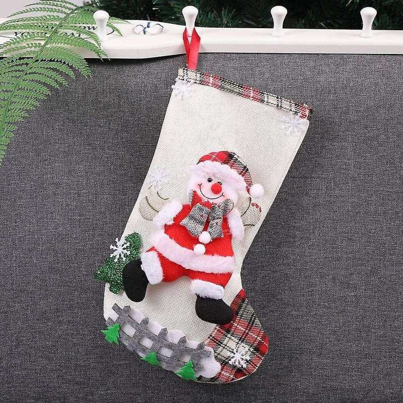Christmas Stockings, Small Boots Gift Bags Ornaments Party Home, B