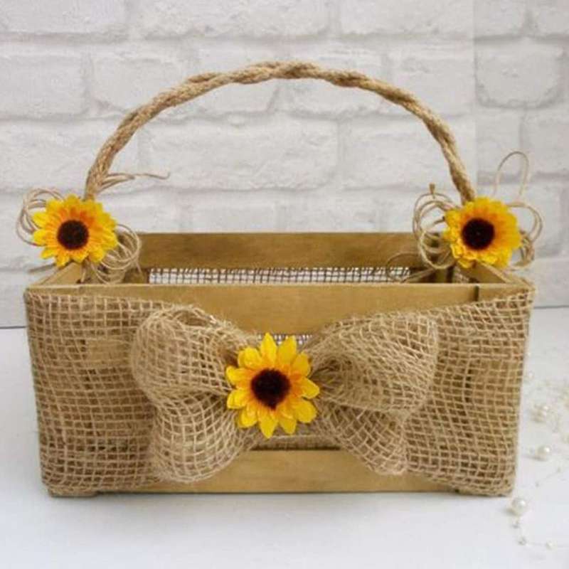 50pcs Artificial Sunflower Heads Fabric Sunflower Heads for Wedding