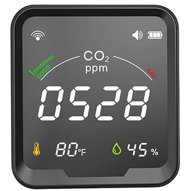 Wifi Tuya Smart Co2 Detector 3 In 1 Carbon Dioxide Detector