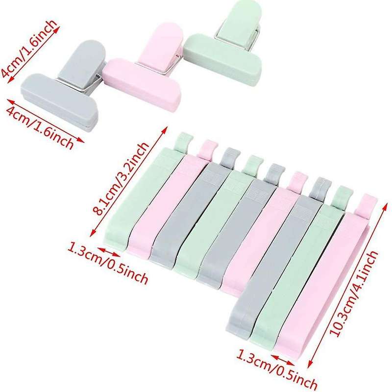 12 Pcs Sealing Chips Food Bag Storage Clips Colorful Kitchen Clips