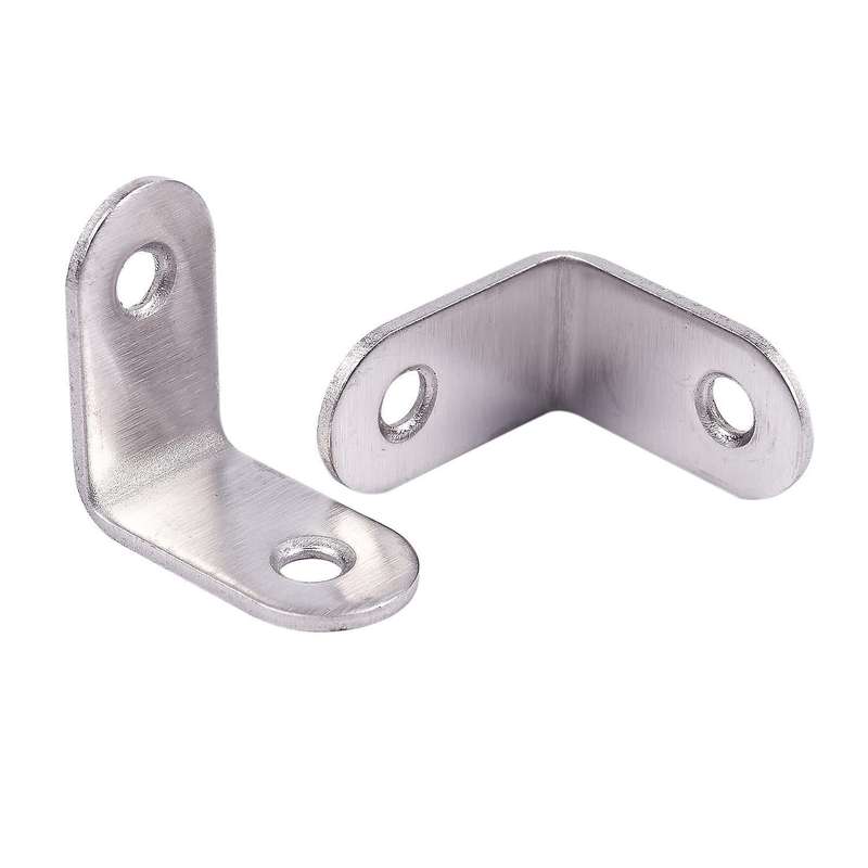 10pcs Screw Mounted Furniture 90 Degree Angle Corner Bracket 30x30mm