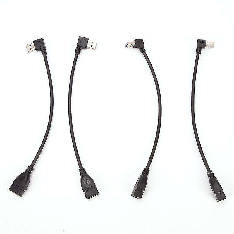 Usb 3.0 Angle 90 Degree Extension Cable Male to Female Adapter Down
