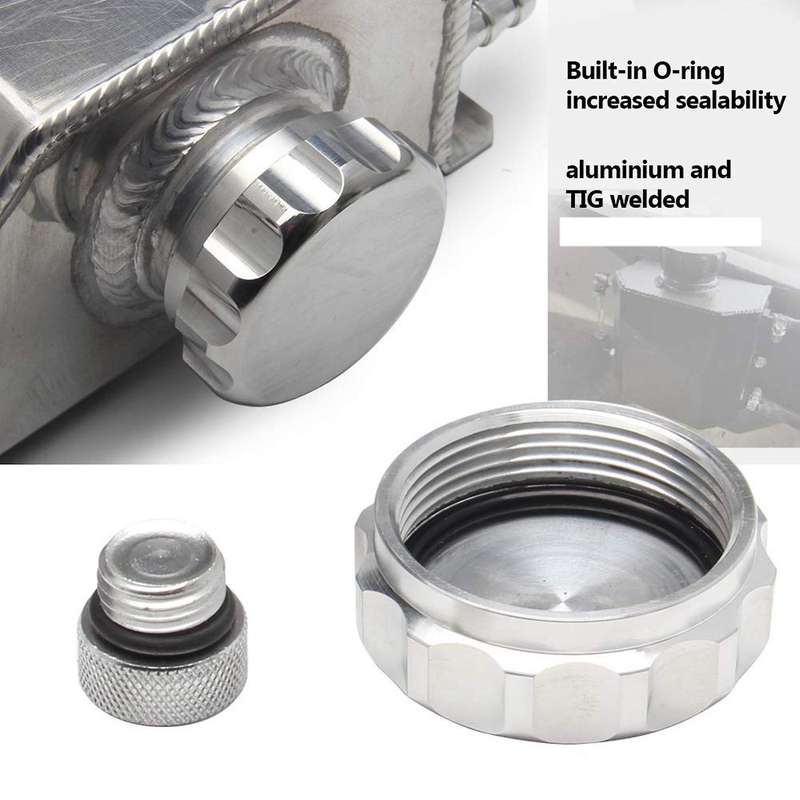 2l Universal Square Radiating Coolant Tank Aluminum Alloy Container