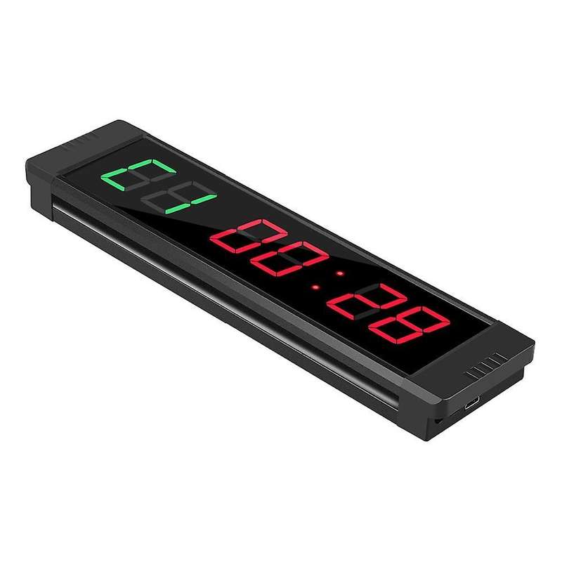 Programmable Led Interval Timer Clock Stopwatch for Gym Eu Plug