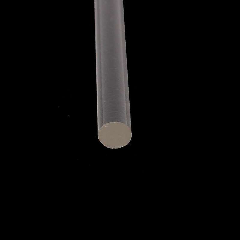 3mmx250mm Round Shape Solid Acrylic Rod Pmma Extruded Bar Clear 2pcs