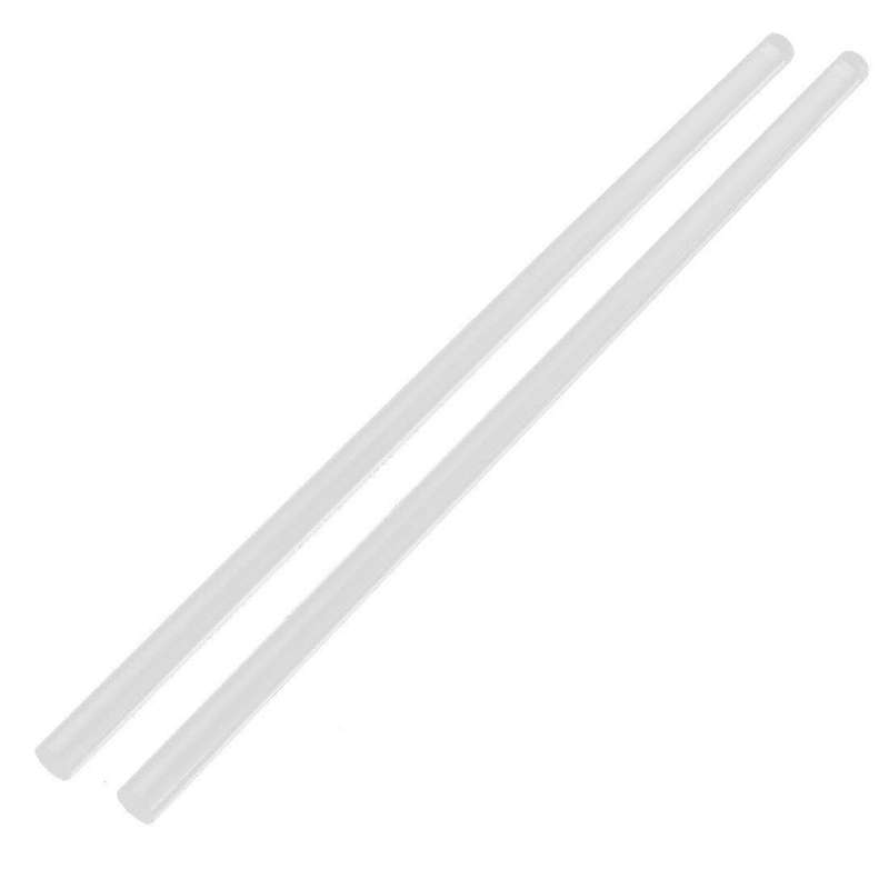 3mmx250mm Round Shape Solid Acrylic Rod Pmma Extruded Bar Clear 2pcs