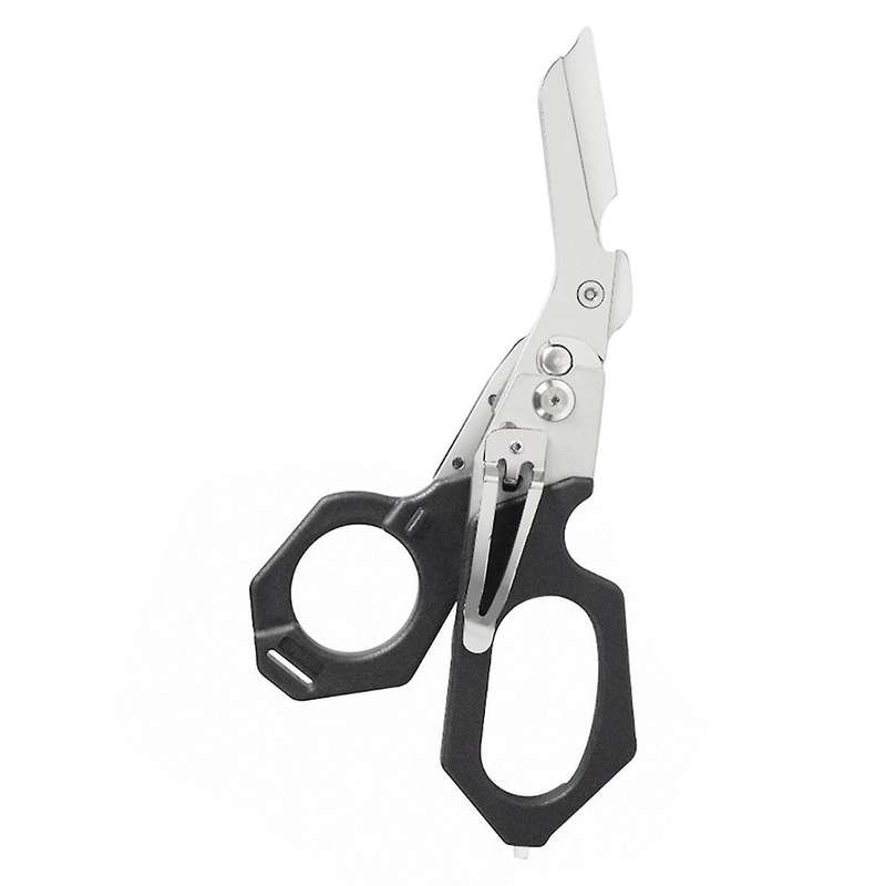 Shears, Stainless Steel Folding Sheers with Automatic Pop-up Slicer