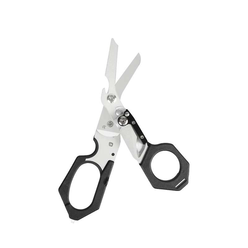 Shears, Stainless Steel Folding Sheers with Automatic Pop-up Slicer