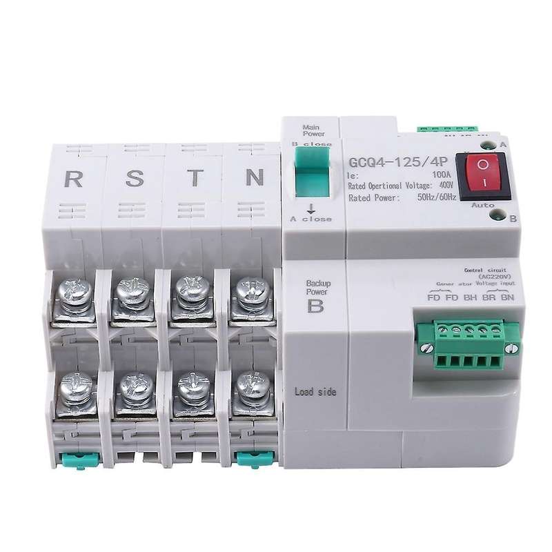 2x Dual Power Automatic 4p 100a Ats Circuit Breaker Electrical Switch