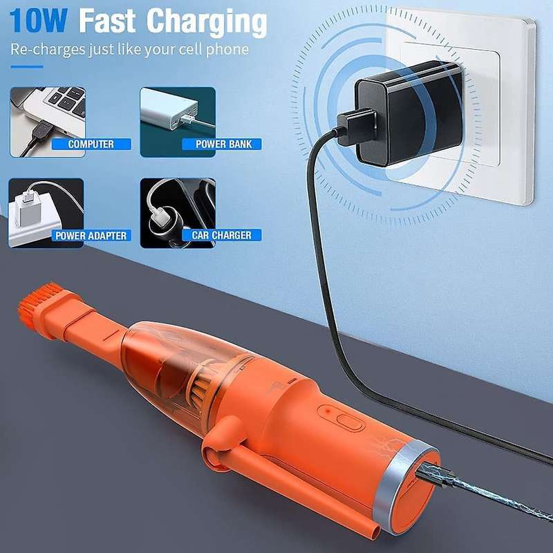 Opolar Cordless Air Duster & Vacuum 2-in-1, for Computer A