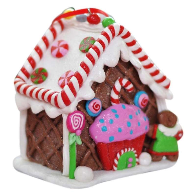 Soft Clay Decoration Ornaments Christmas Window Scene Layout Props A