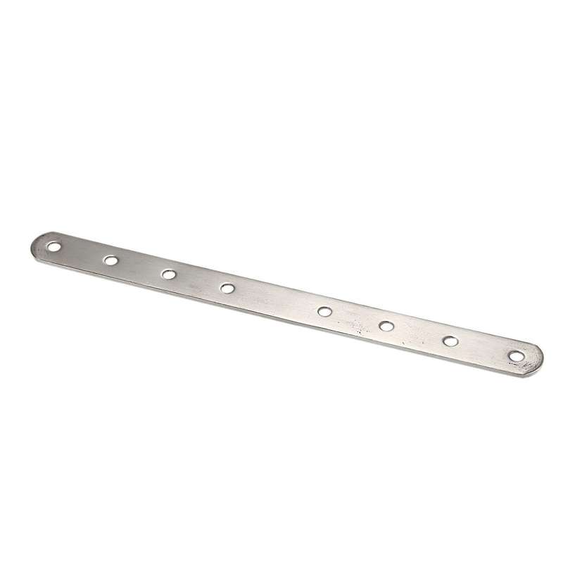 2x Metal 8 Holes Flat Straight Design Corner Brace Bracket 250mm