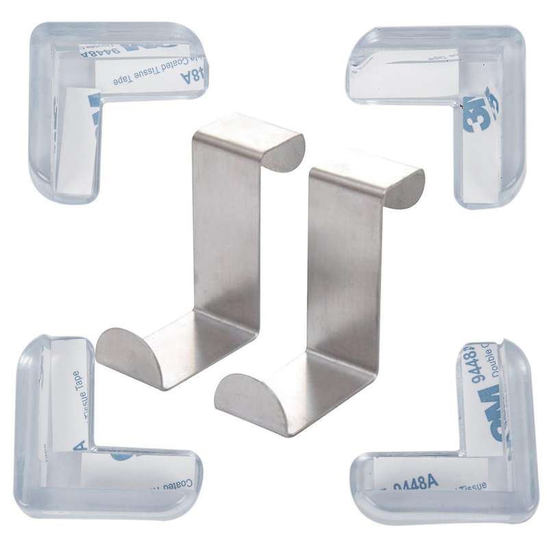2pc Back Door Hook Stainless Steel Kitchen Cabinet Clothes Hanger