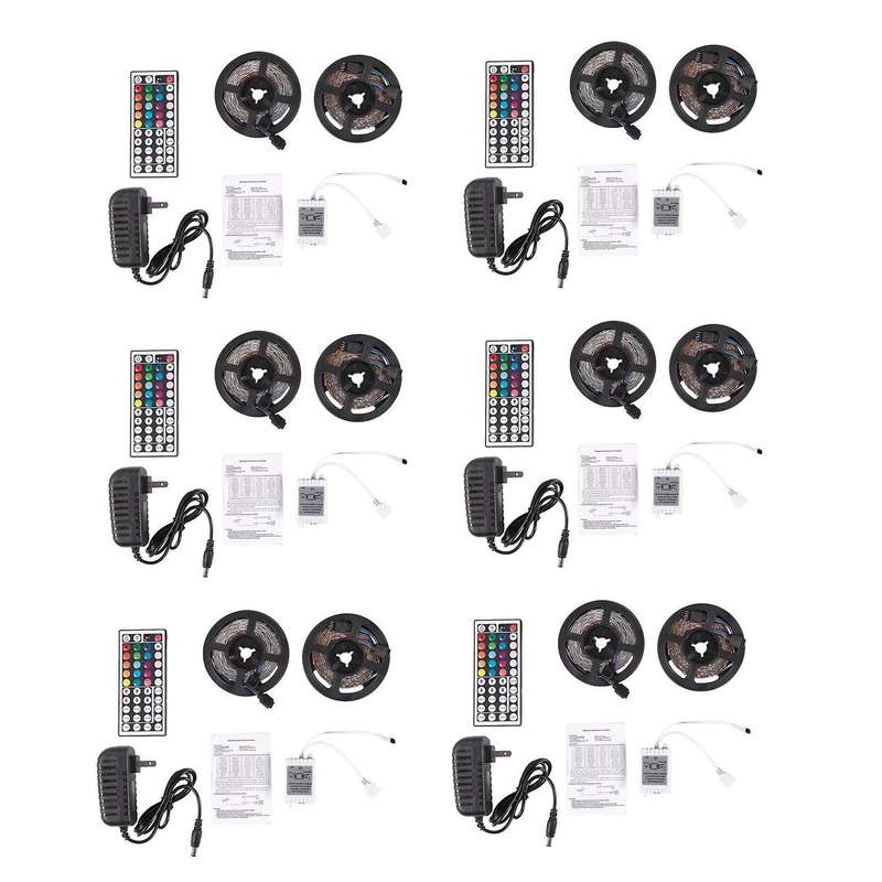 12x 10m 300leds 3528 Smd Rgb Led Light Strip + Controller Us Plug