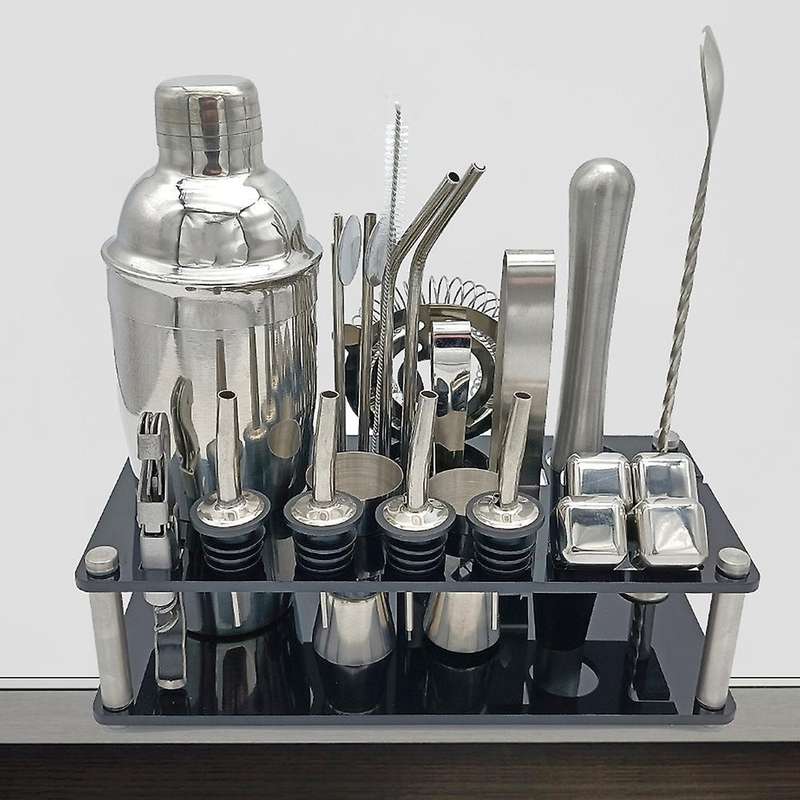 23 Pcs Bartender with Acrylic Stand 25oz Shaker Cocktail Making Set