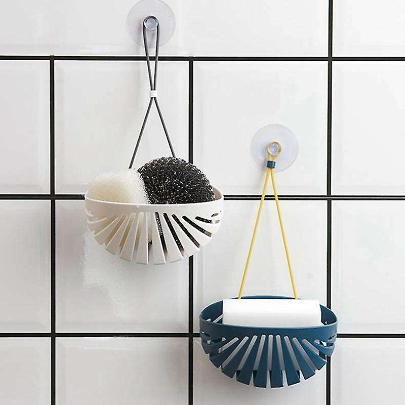 Kitchen Dish Cloth Sponge Storage Bag Sink Holder Bath Tool with Rope