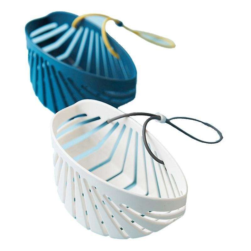 Kitchen Dish Cloth Sponge Storage Bag Sink Holder Bath Tool with Rope
