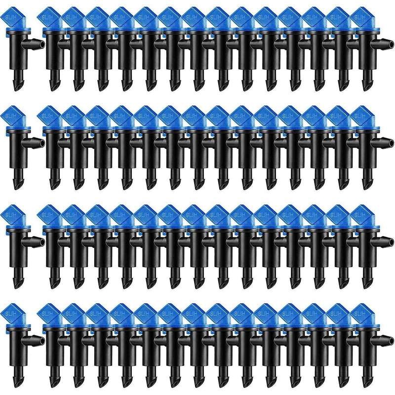 60 Pieces Irrigation Drip Emitter Garden Flag Irrigation Dripper