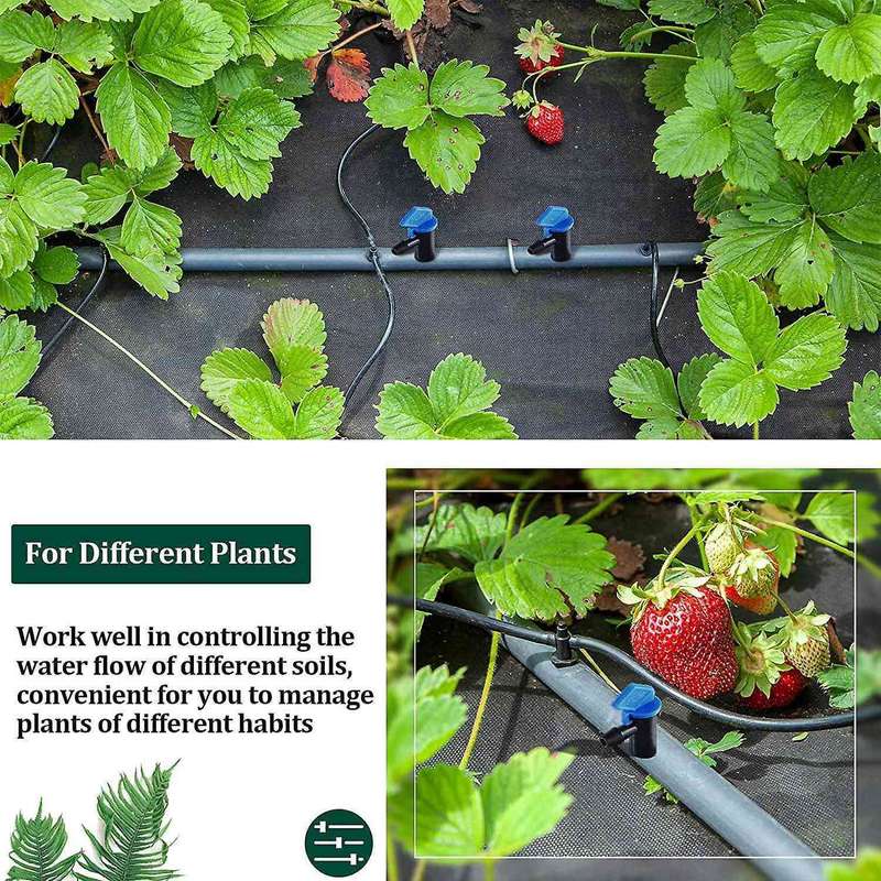 60 Pieces Irrigation Drip Emitter Garden Flag Irrigation Dripper