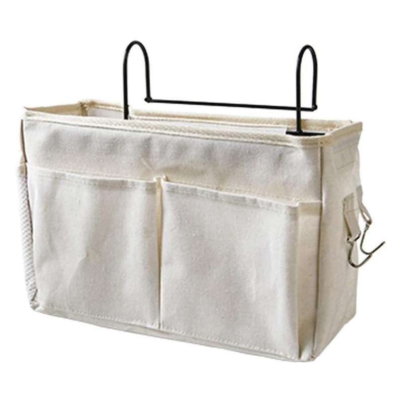 Bedside Hanging Pocket Bedside Storage Caddy Organizer Holder,grey