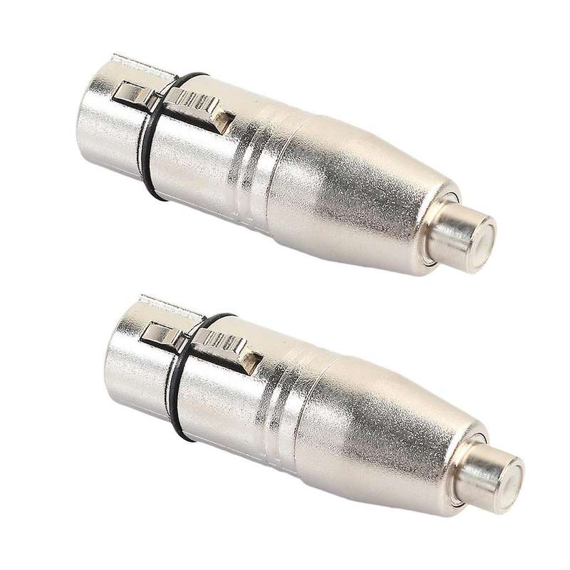 2pcs Xlr to Rca Adapter, Rca Female to Xlr Female Adapter Jack Plug