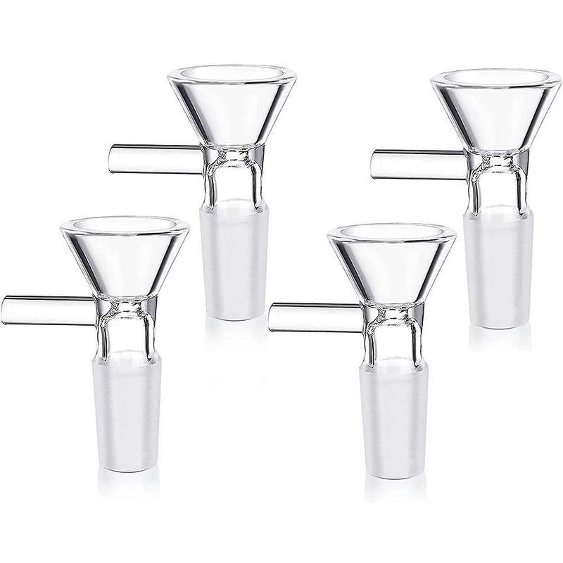 4 Pieces Bowl - Scientific Small Glass Funnel(14 Mm/ 0.56 Inch)
