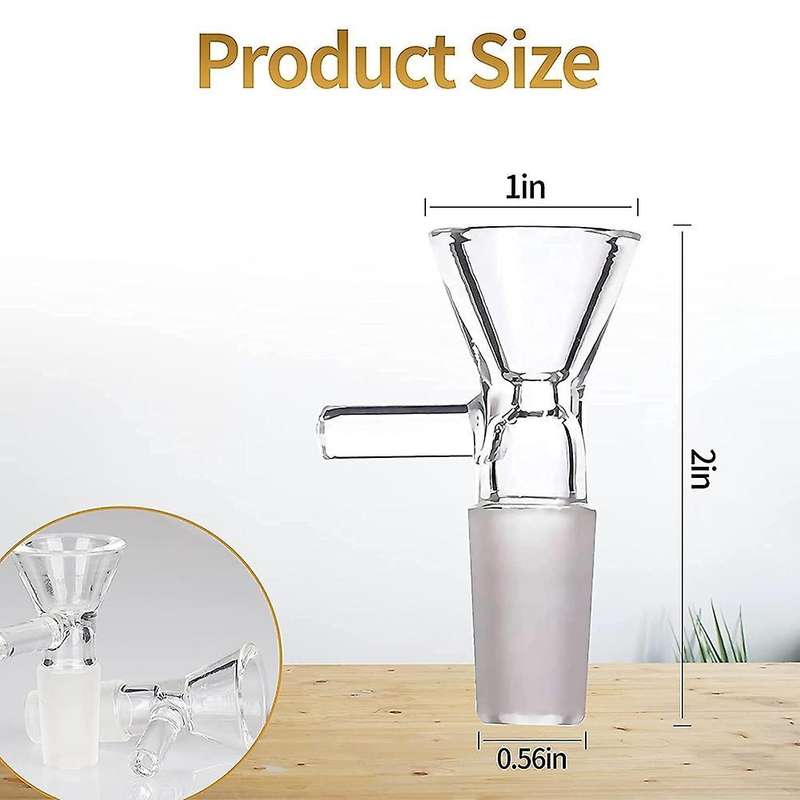 4 Pieces Bowl - Scientific Small Glass Funnel(14 Mm/ 0.56 Inch)