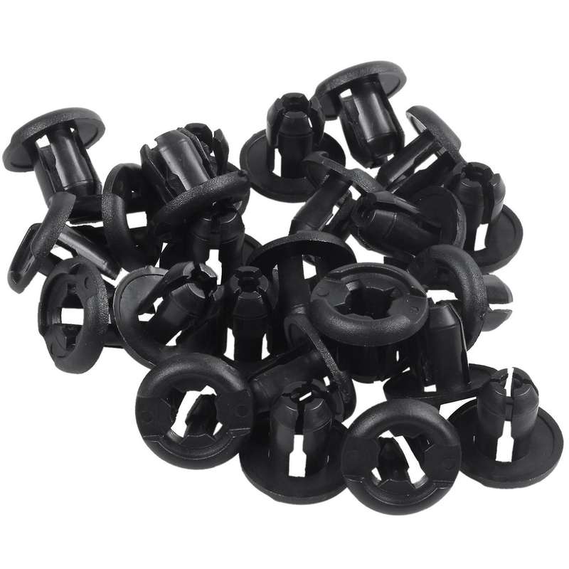 20 Pcs Car White Rivet Door Trim Clips Fastener