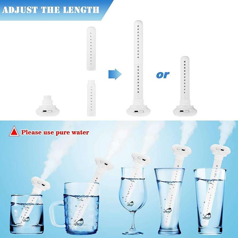 Cool Mist Humidifier Usb without Water Bottle for Hotel Car Home