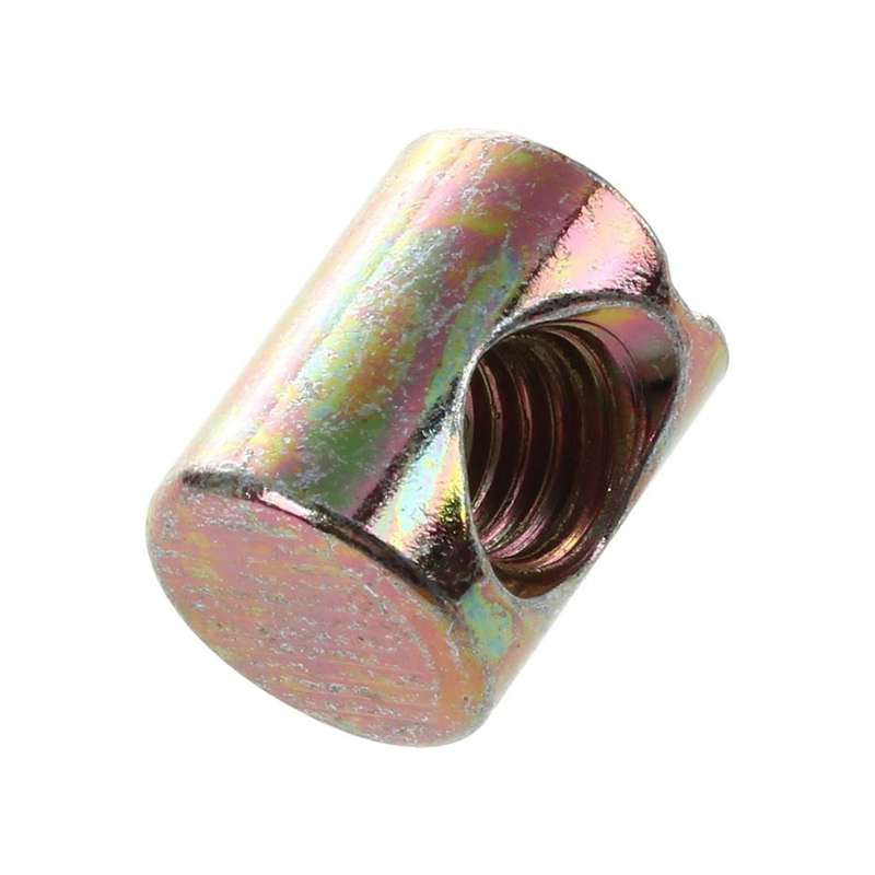 30pcs M6 Barrel Bolts Cross Dowel Slotted Nut for Beds Crib Chairs
