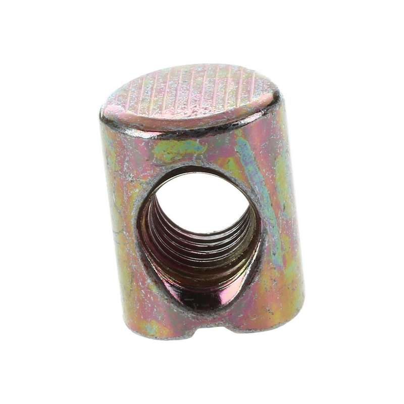 30pcs M6 Barrel Bolts Cross Dowel Slotted Nut for Beds Crib Chairs