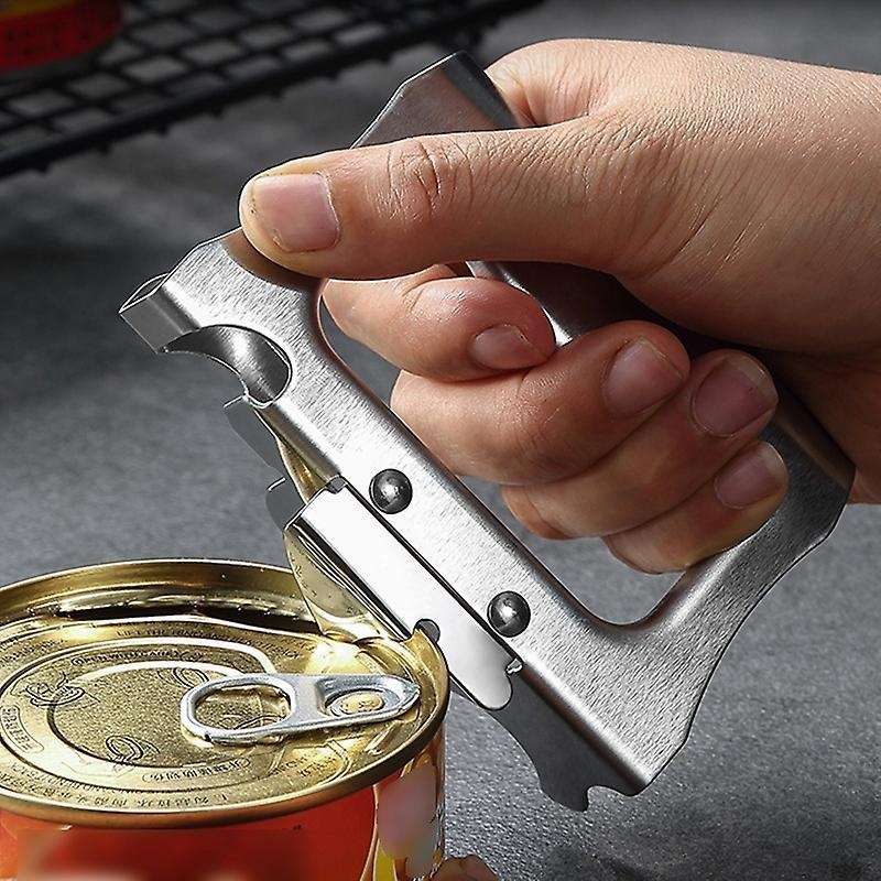 Manual Can Opener Beer Bottle Opener Cut Stainless Steel Canned Knife