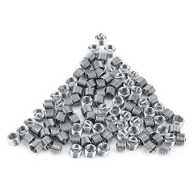 100pcs Wire Insert Thread, M4 Heli Coil Thread Repair Stainless Steel