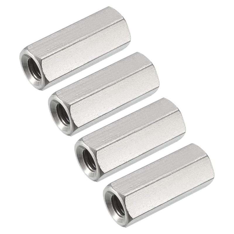 4pcs M6 X 1 Pitch 25 Mm Long 304 Stainless Steel Metric Hexagon Stud