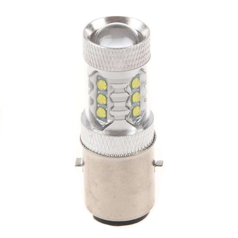 16 * 80w Led Motor Bike/moped/scooter/atv Headlight Bulb Ba20d H6