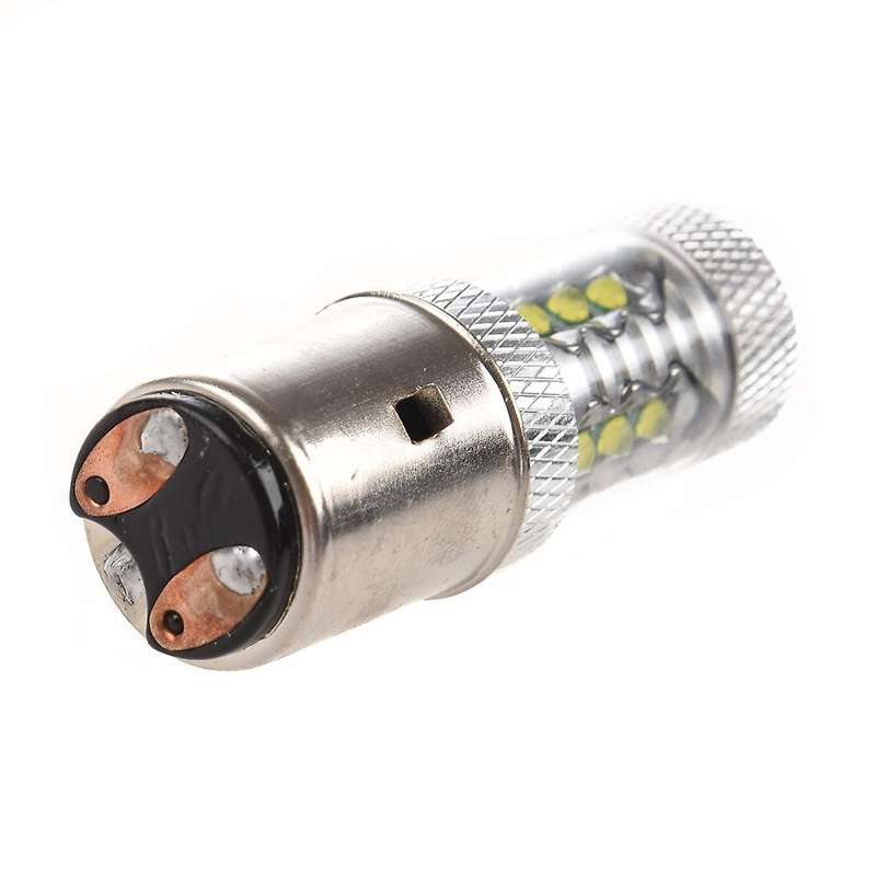 16 * 80w Led Motor Bike/moped/scooter/atv Headlight Bulb Ba20d H6