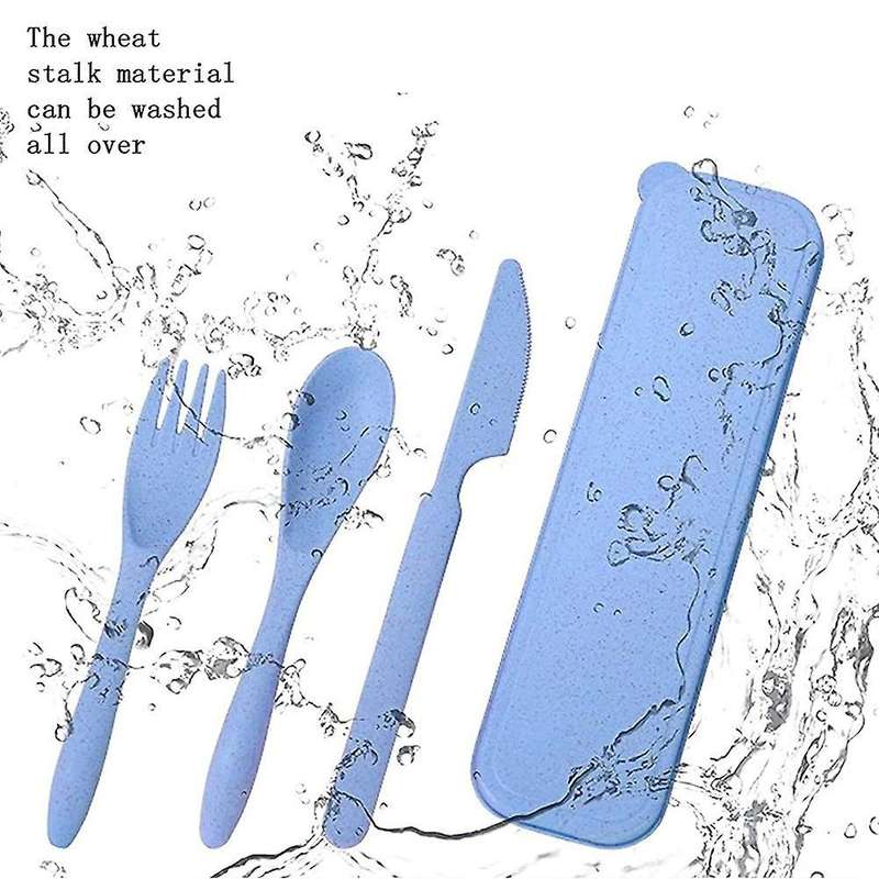4pcs Reusable Plastic Spoon Cutlery, Portable Camping Cutlery (beige)