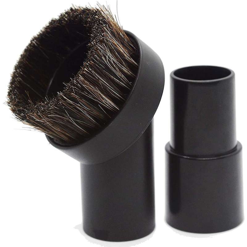 25mm Horse Hair Dust Brush with 1-1/4inch to 1-3/8inch Hose Adapter