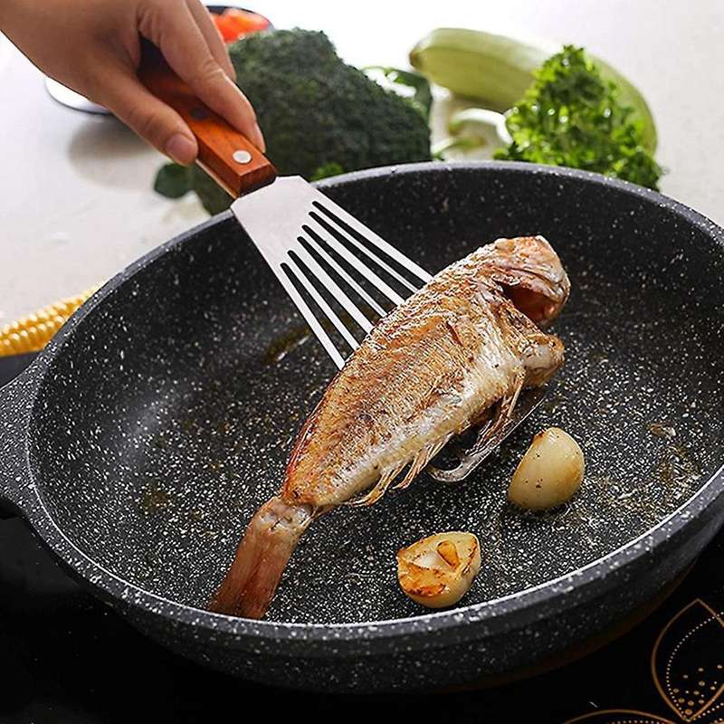 Stainless Steel Fish Spatula Turner,metal Spatula for Flipping Frying