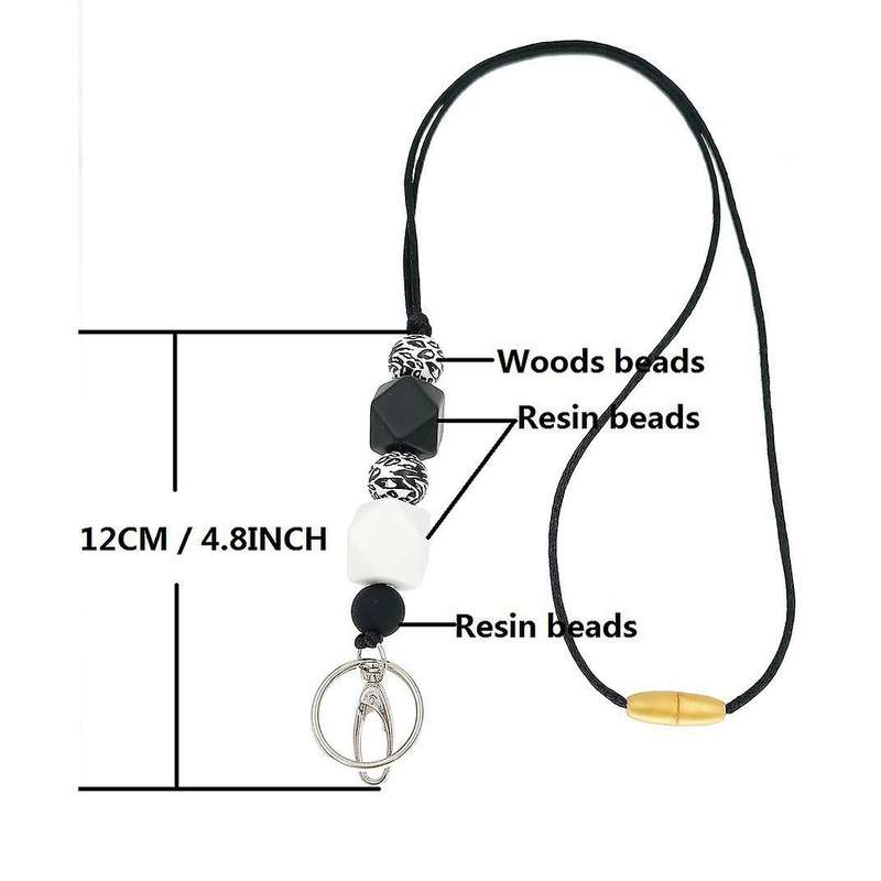 Badge Lanyard Separated Id Key Lanyard for Teachers Nurses Staff-b