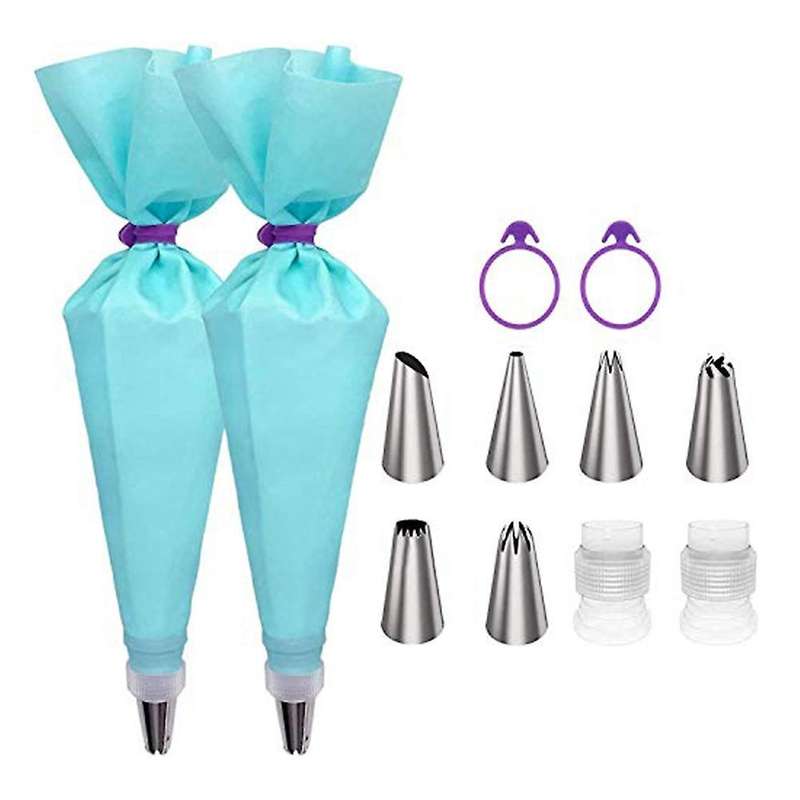 12pc Cake Decorating Supplies Piping Bag and Tips Diy Decorating