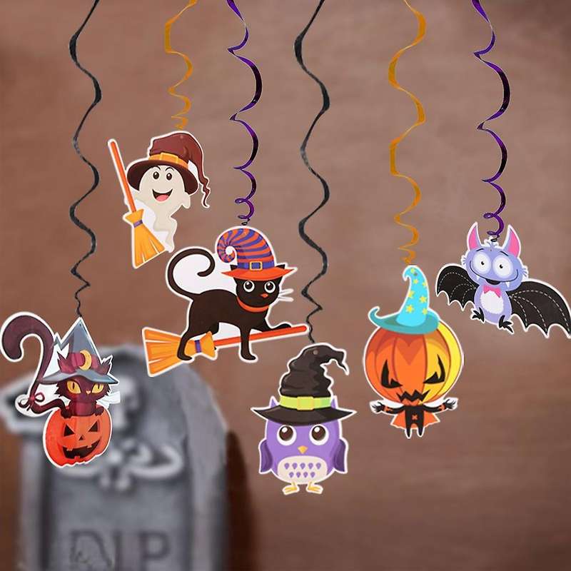 Ceiling Hanging Swirl Decoration Halloween Party Diy Party Ornaments