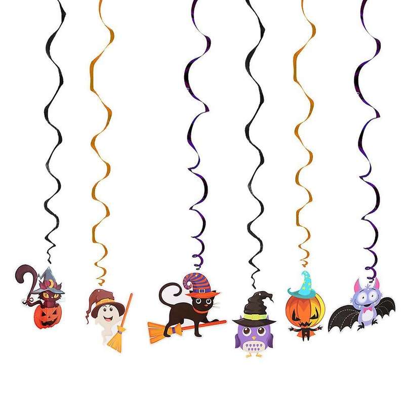 Ceiling Hanging Swirl Decoration Halloween Party Diy Party Ornaments